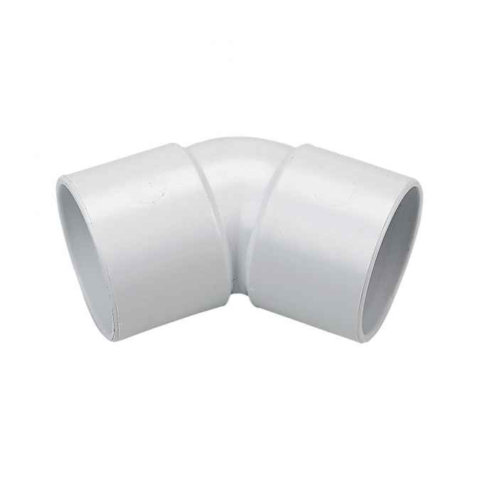 ABS Solvent Fit 32mm - 45 Degree Obtuse Bend Elbow - White - Waste Pipe