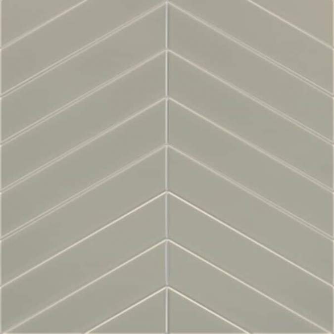 Light Grey Chevron Reflect Tile Wall Panels