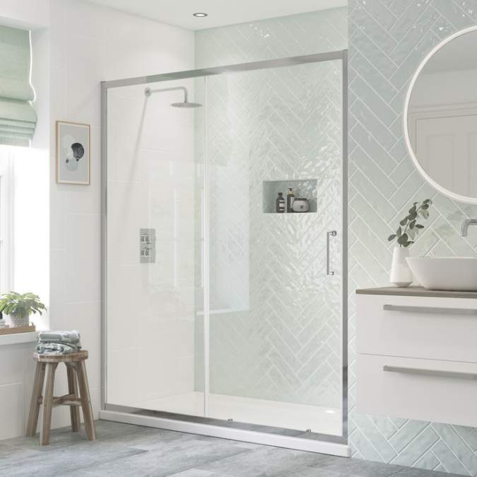 Relax 1700mm Sliding Shower Door
