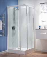 Kinedo Kineprime Glass Recess Saloon Door Shower Enclosure - 800 x 800mm