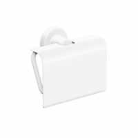 Tecno Project White Toilet Roll Holder with Flap - Origins Living