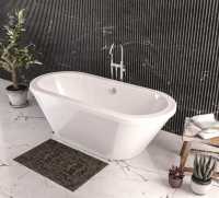 Beaufort Margravine 1660 x 730 Grey Freestanding Bath