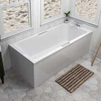 Carron Imperial 1400 x 700 Single Ended Bath With Twin Grips - Carronite