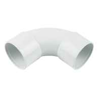ABS Solvent Fit 40mm - 87.5 Degree Bend Swept Elbow - White - Waste Pipe