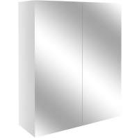 Abacot 600mm Mirrored Unit - White Gloss