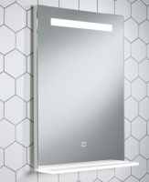 AYR 500 x 700mm Bluetooth Bathroom Mirror With Illuminated Shelf - Highlife Bathrooms