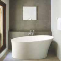 Vive Cian Solid Surface Freestanding Bath, 1610 x 750 By BC Designs 