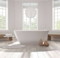 Projekt Esseta Polished Cian Solid Surface Freestanding Bath, 1510 x 760 By BC Designs 