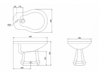 Burlington Wall Hung WC with Concealed Cistern P10