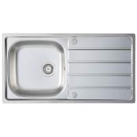 Abode Connekt 1.5 Bowl Inset Stainless Steel Kitchen Sink & Astral Tap