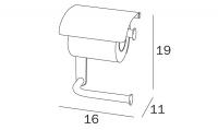 Inda Hotellerie Chrome Toilet Roll Holder - AV425A
