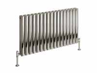 Cove Polished Stainless Steel Double Sided 600 x 590mm Designer Radiator - DQ Heating