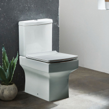 Crest Close Coupled Fully Shrouded WC & Wrapover Soft Close Seat