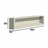 wedi 300 x 600mm Sanwell Niches Tileable Recessed Storage Unit - 12.5mm Flange