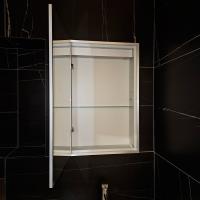 Origins by Utopia Gloss White Double Door Mirror Cabinet With Light & Shave Socket
