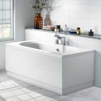 HaLite Gloss Grey 1700mm Bath Panel - Waterproof & Solid