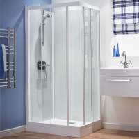 Kinedo Kineprime Glass Corner Entry Shower Pod - 900 x 900mm