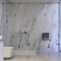 Wetwall Carrara Marble Shower Panel