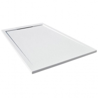 Giorgio2 Cut-To-Size White Slate Effect Shower Tray - 1800 x 1200mm