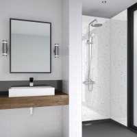 Durapanel Frost White 1200mm S/E Bathroom Wall Panel By JayLux