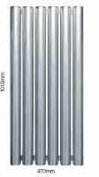 1010 x 470mm Sussex Mayfield Feature Stainless Steel Towel Rail - JIS Europe