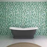 Vertical Tile Teal - Showerwall Acrylic
