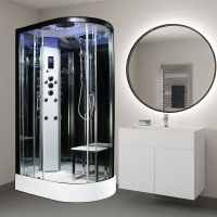 Insignia Showers PL12L-O-S Platinum Steam Shower Cabin - 1200 x 800mm - Left Hand
