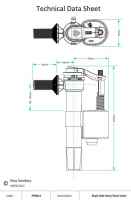 Skylo Bottom Entry Toilet Cistern Fill Valve (1/2" UK) Brass Thread - PP0020/B - Viva Sanitary