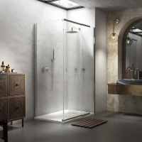 Kudos Pinnacle 8 1600mm Sliding Shower Door For Corner Installation