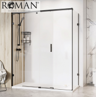 Roman Liberty 1400 x 900mm Sliding Door Shower Enclosure for Corner Fitting - 10mm Glass