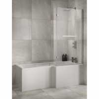 Sommer L Shaped Shower Bath 1700 x 850/700mm - Right Handed