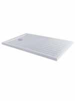 MX Elements 1600 x 800 Walk In Shower Tray with Drying Area
