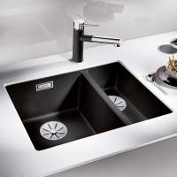 Blanco Subline 340/160 U Granite  Kitchen Sink Right Hand - Black