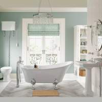Shetland Traditional Bathroom Suite, Basin, Close Coupled Toilet & Freestanding Bath 1620mm