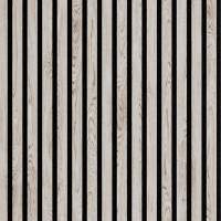 Wooden Slat Feature Acoustic Wall Panels - Silver Oak