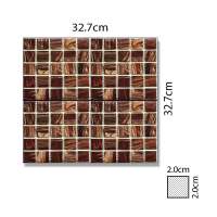Abacus Direct Stone Random Mixed Brown Mosaic Tile - 305 x 305cm