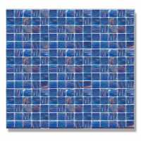 Abacus Blue Glass Mosaic Tile Sheet - 327 x 327mm 