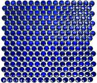 Abacus Round Blue Glass Mosaic Tile - 315 x 294mm Box of 10 Sheets