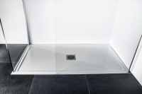 Lakes Low Profile Offset Quadrant Shower Tray - 900 x 760mm 
