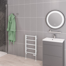 Eastbrook Wendover 1800 x 500mm White Curved Towel Radiator