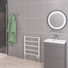 Eastbrook Wendover 1800 x 750mm  White Curved Towel Radiator