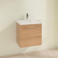 Vouille 410mm Wall Hung 1 Door Basin Unit & Basin - White Gloss