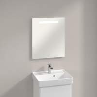 HIB Solas 60 LED Illuminated Bathroom Mirror - Black Framed