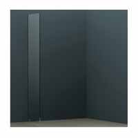 Supreme Black Leaf Design Wetroom Panel - 1200mm