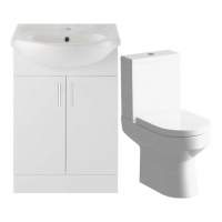 Watervale 550mm Vanity Unit And Close Coupled Toilet