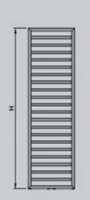 Zehnder Klaro 1148 x 600 Towel Radiator - Titane 