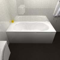 Tissino Londra 1800 x 800 Reinforced Double Ended Bath