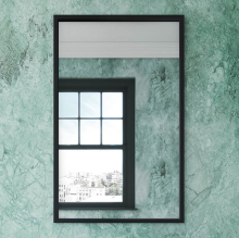 Roman Arched Black Grid Mirror - MIR02 - Non Illuminated Bathroom Mirror