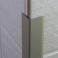 Genesis 12mm Satin Silver Aluminium Straight Edge Tile Trim 2.5m