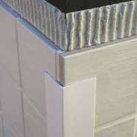 Genesis 12mm Satin Silver Aluminium Straight Edge Tile Trim 2.5m